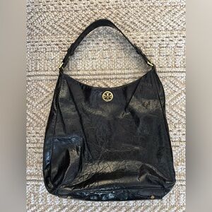 Tory Burch Glazed Distressed Leather Hobo Bag